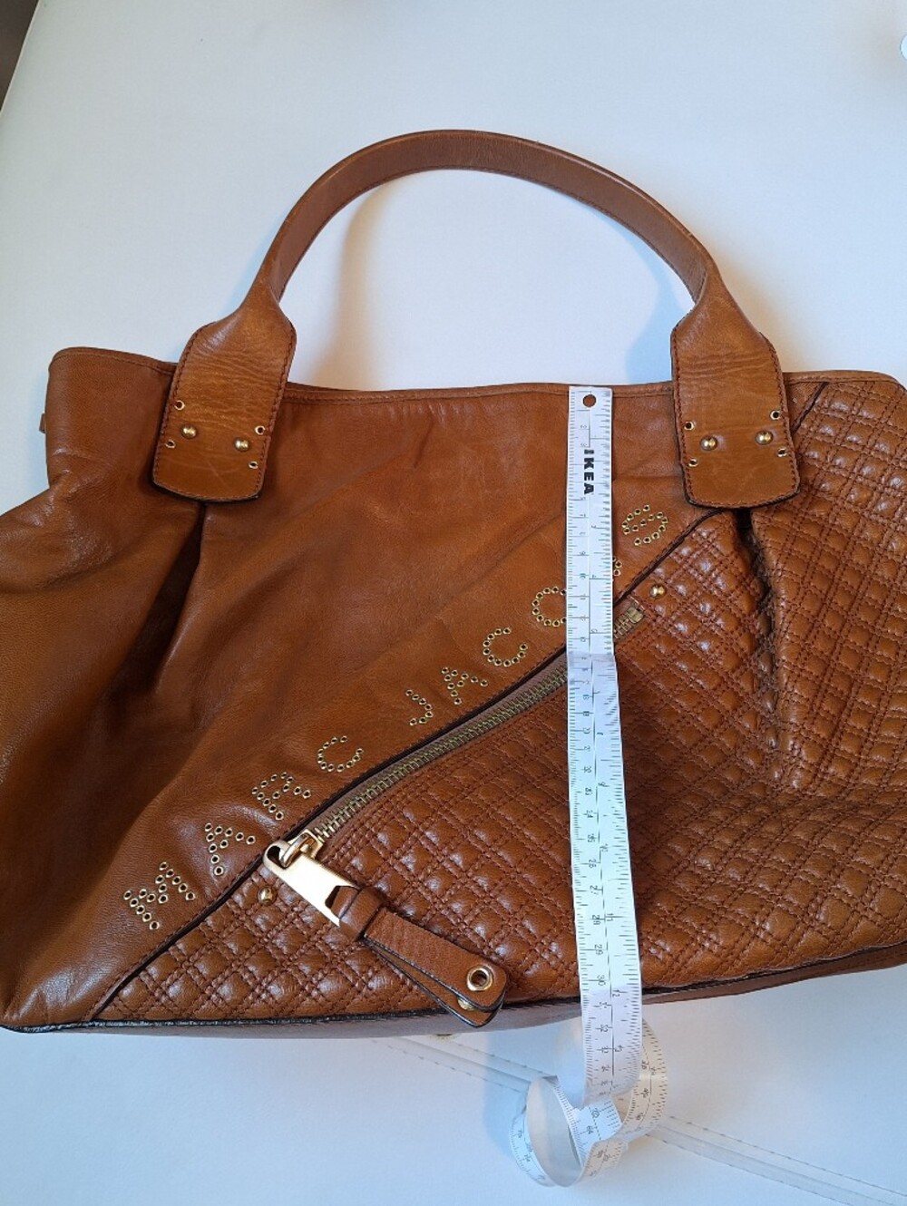Marc Jacobs Cognac Quilted Leather Shoulder Bag - Picture 3 of 13
